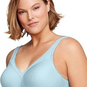 Glamorise Women's Full Figure MagicLift Seamless Wirefree 1006 Aqua 50D